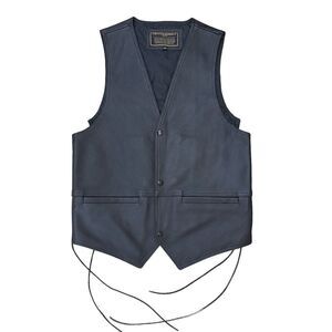 Coronado Men's Medium Vest Leather Dual Conceal Holster Carry Black Biker‎ - NEW